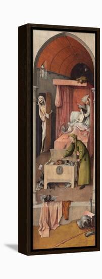 Death and the Miser, Ca 1485-Hieronymus Bosch-Framed Premier Image Canvas