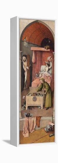 Death and the Miser, Ca 1485-Hieronymus Bosch-Framed Premier Image Canvas