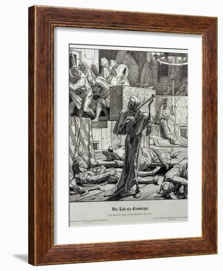 Death as Assassin, 1851-Alfred Rethel-Framed Giclee Print