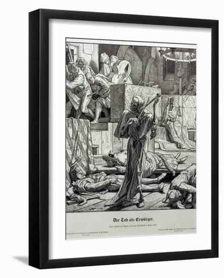 Death as Assassin, 1851-Alfred Rethel-Framed Giclee Print