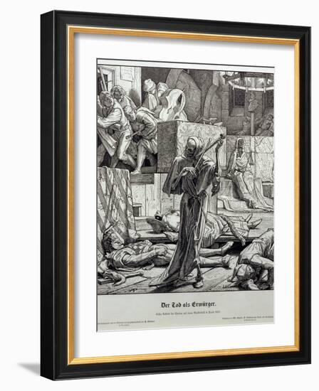 Death as Assassin, 1851-Alfred Rethel-Framed Giclee Print