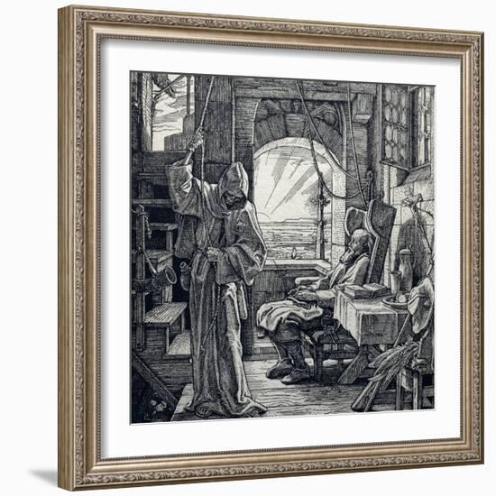 Death as Friend, 1851-Alfred Rethel-Framed Giclee Print