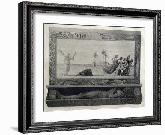 Death as Saviour (Der Tod Als Heiland) Illustration from Part 1, Opus Xi of 'On Death', 1889-Max Klinger-Framed Giclee Print