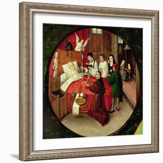 Death, Detail from the Table of the Seven Deadly Sins and the Four Last Things-Hieronymus Bosch-Framed Giclee Print