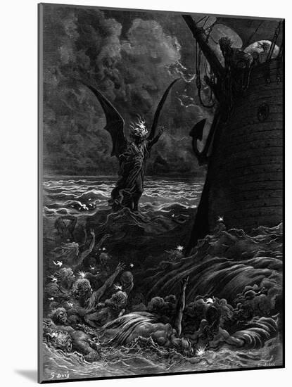 Death-Fires Dancing around the Becalmed Ship-Gustave Doré-Mounted Giclee Print