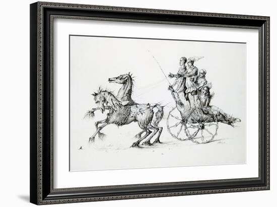 Death in Barouche, C1850-1890-Stanislas Lepine-Framed Giclee Print