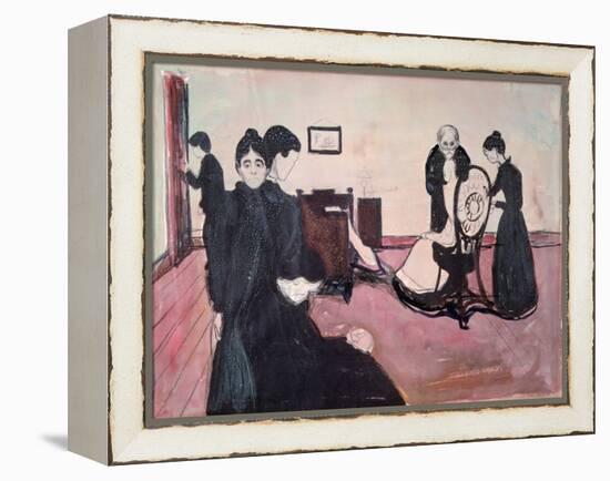 Death in the Sickroom-Edvard Munch-Framed Premier Image Canvas