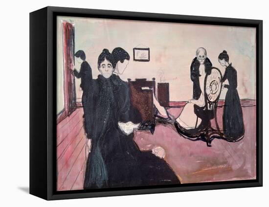 Death in the Sickroom-Edvard Munch-Framed Premier Image Canvas