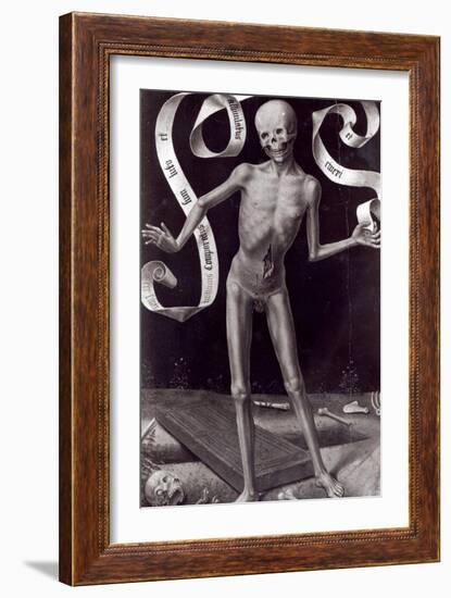 Death, Left Hand Panel from the Triptych of Earthly Vanity and Divine Salvation, c.1485-Hans Memling-Framed Giclee Print