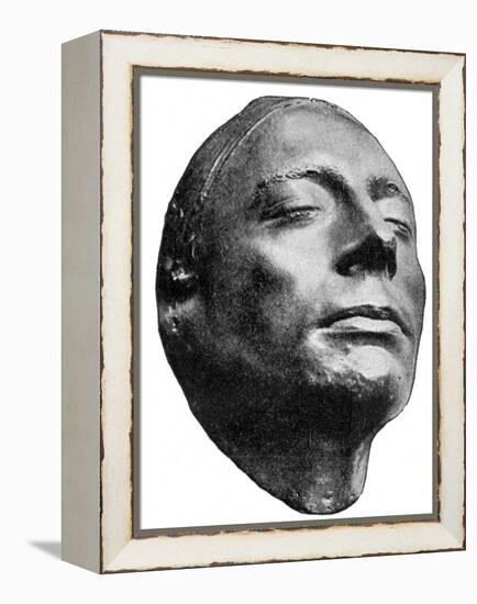 Death mask of John Keats-Benjamin Robert Haydon-Framed Premier Image Canvas