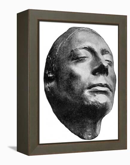 Death mask of John Keats-Benjamin Robert Haydon-Framed Premier Image Canvas