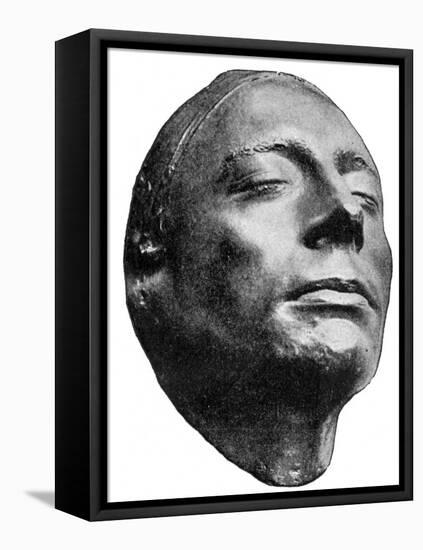 Death mask of John Keats-Benjamin Robert Haydon-Framed Premier Image Canvas