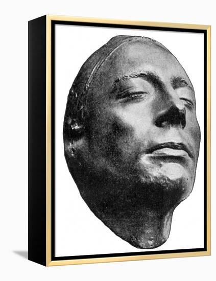 Death mask of John Keats-Benjamin Robert Haydon-Framed Premier Image Canvas