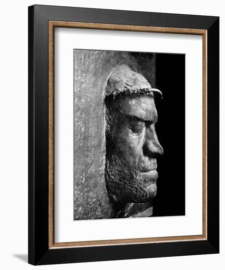 Death Mask of Lorenzo De' Medici, Ruler of Florence, 1492-null-Framed Giclee Print