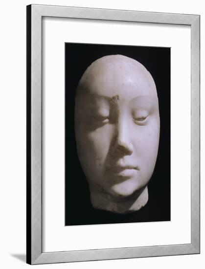 Death Mask of Queen Jeanna De Laval, Wife of Renato D'Angou-Francesco Laurana-Framed Giclee Print