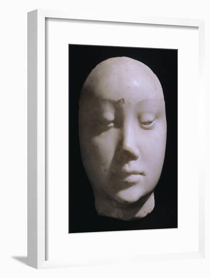 Death Mask of Queen Jeanna De Laval, Wife of Renato D'Angou-Francesco Laurana-Framed Giclee Print