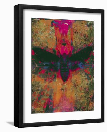 Death Moth Collage, 2016-David McConochie-Framed Giclee Print