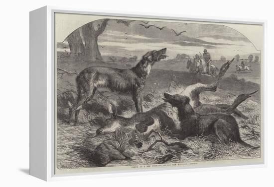 Death of a Red Forester or Old Man Kangaroo-Harrison William Weir-Framed Premier Image Canvas