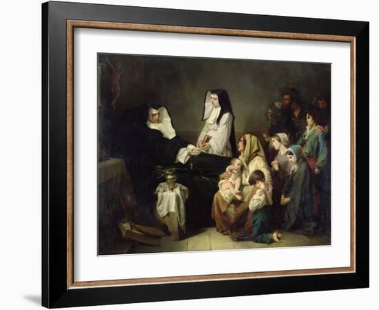 Death of a Sister of Charity, 1850-Isidore Pils-Framed Giclee Print