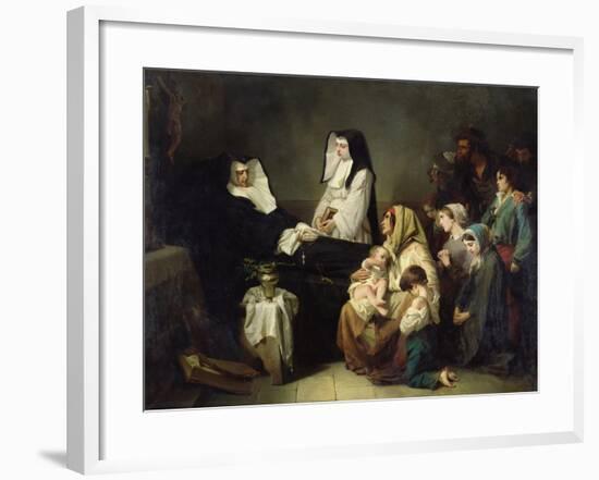 Death of a Sister of Charity, 1850-Isidore Pils-Framed Giclee Print