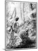 Death of a Woodhewer, C1860-1910-Alphonse Legros-Mounted Giclee Print
