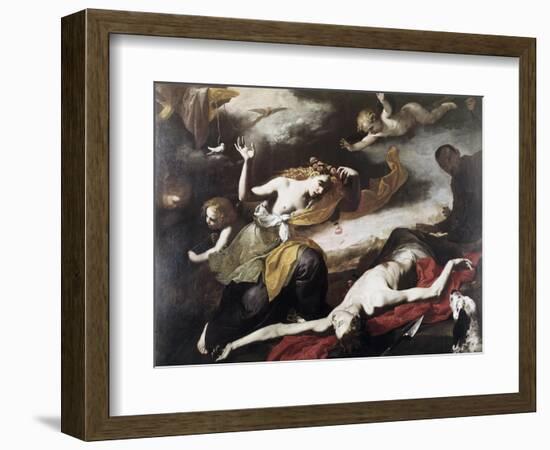 Death of Adonis-Jusepe de Ribera-Framed Giclee Print