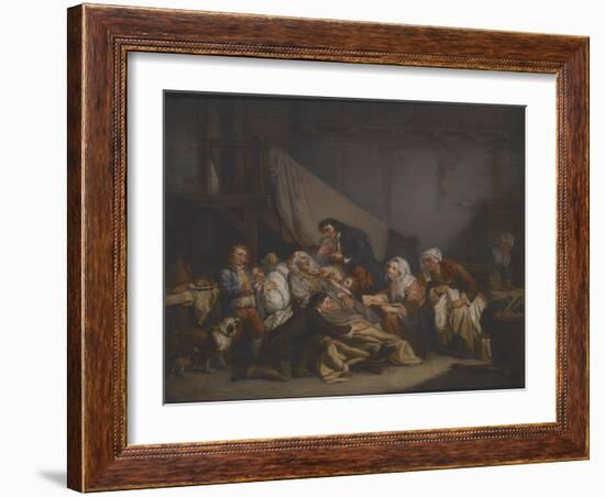 Death of an Old Man-Jean Baptiste Greuze-Framed Giclee Print