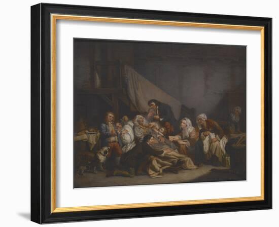 Death of an Old Man-Jean Baptiste Greuze-Framed Giclee Print