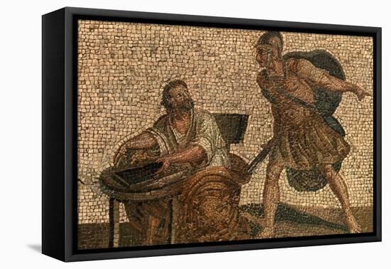 Death of Archimedes Mosaic-null-Framed Stretched Canvas