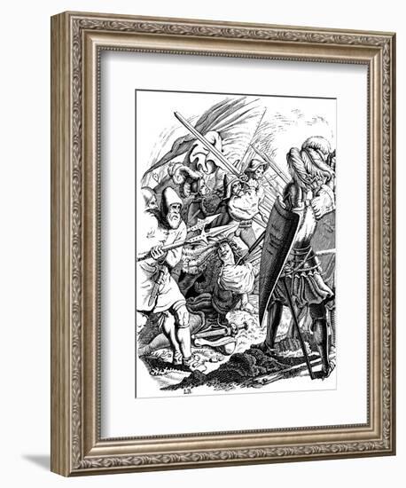 Death of Arnold Winkelried During the Battle of Sempach, 1840-Ludwig Richter-Framed Giclee Print