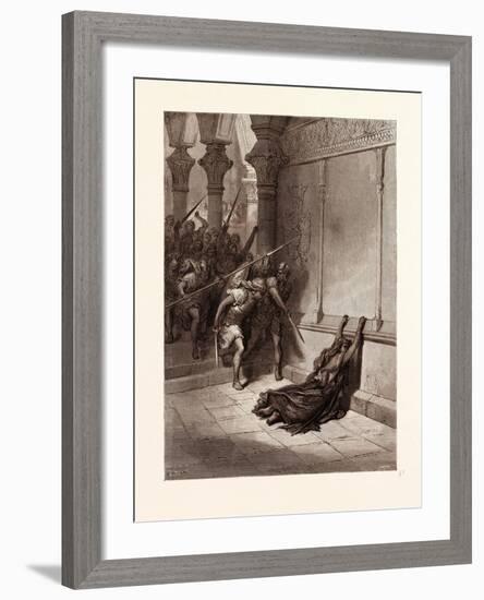 Death of Athaliah-Gustave Dore-Framed Giclee Print