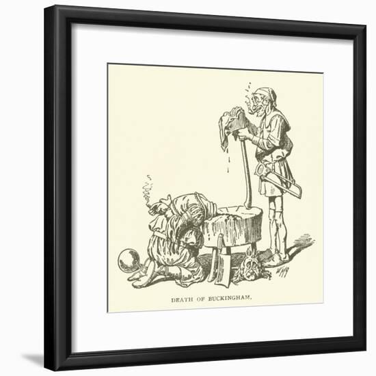 Death of Buckingham-null-Framed Giclee Print