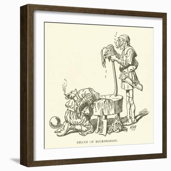 Death of Buckingham-null-Framed Giclee Print