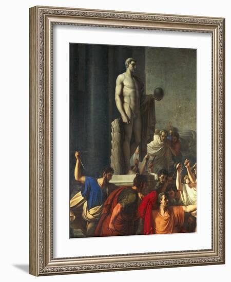 Death of Caesar, March 15, 44 BC-Vincenzo Camuccini-Framed Giclee Print