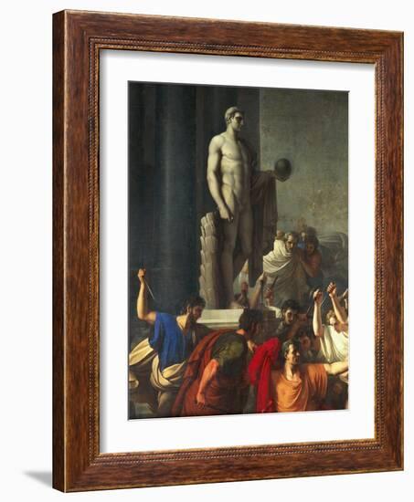 Death of Caesar, March 15, 44 BC-Vincenzo Camuccini-Framed Giclee Print