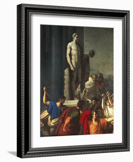 Death of Caesar, March 15, 44 BC-Vincenzo Camuccini-Framed Giclee Print