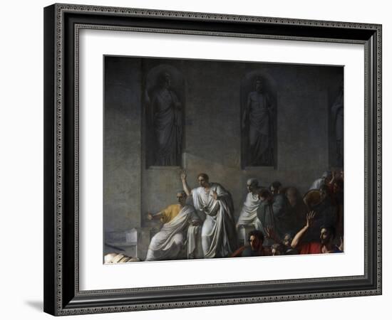 Death of Caesar, March 15, 44 BC-Vincenzo Camuccini-Framed Giclee Print