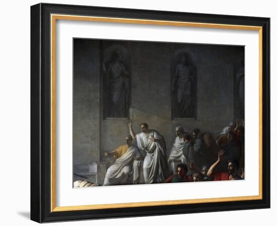 Death of Caesar, March 15, 44 BC-Vincenzo Camuccini-Framed Giclee Print