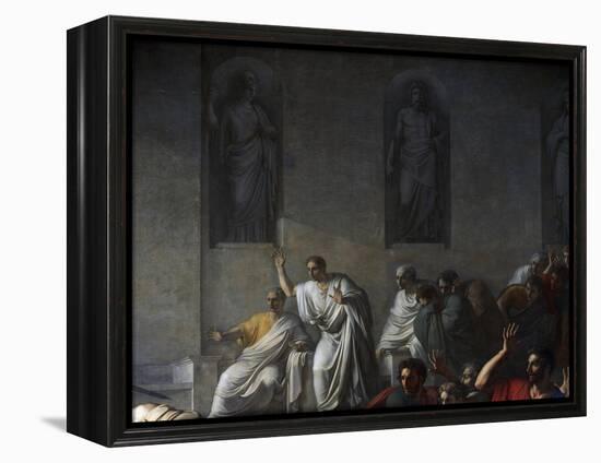 Death of Caesar, March 15, 44 BC-Vincenzo Camuccini-Framed Premier Image Canvas