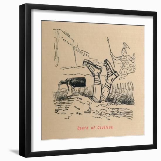 'Death of Ciuilius', 1852-John Leech-Framed Giclee Print