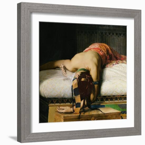 Death of Cleopatra, 1874 (Detail)-Jean-Andre Rixens-Framed Giclee Print