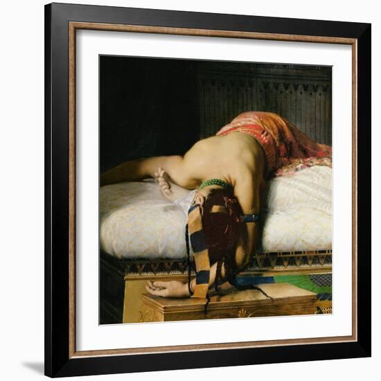 Death of Cleopatra, 1874 (Detail)-Jean-Andre Rixens-Framed Giclee Print