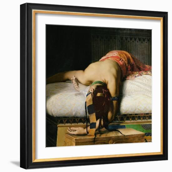 Death of Cleopatra, 1874 (Detail)-Jean-Andre Rixens-Framed Giclee Print