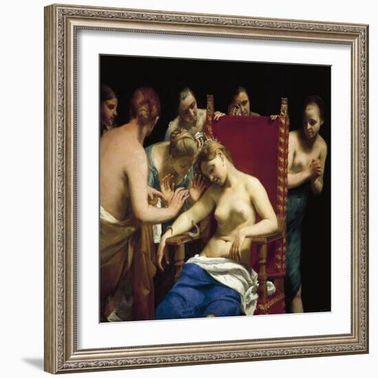 Death of Cleopatra, Circa 1660-Guido Cagnacci-Framed Giclee Print