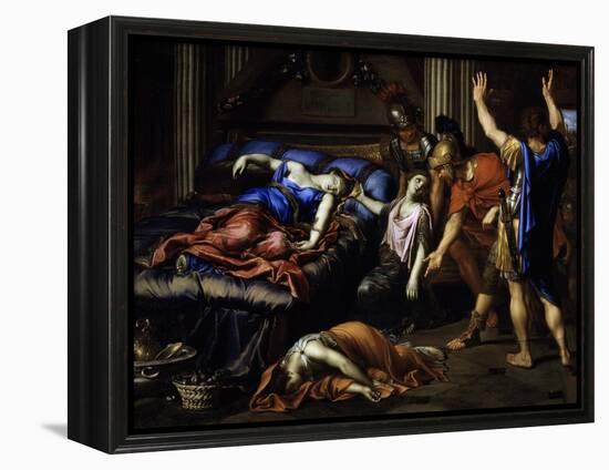Death of Cleopatra-Pierre Mignard-Framed Premier Image Canvas