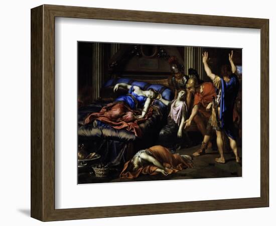 Death of Cleopatra-Pierre Mignard-Framed Giclee Print