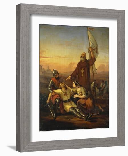 Death of Crusader-Francesco Saverio Altamura-Framed Giclee Print