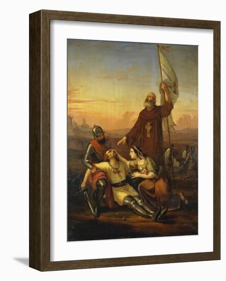 Death of Crusader-Francesco Saverio Altamura-Framed Giclee Print