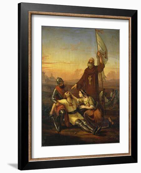 Death of Crusader-Francesco Saverio Altamura-Framed Giclee Print