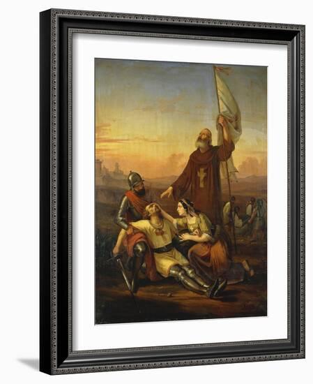 Death of Crusader-Francesco Saverio Altamura-Framed Giclee Print